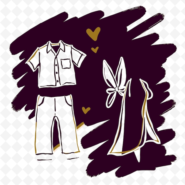 PSD conjunto de 4 ilustraciones vectoriales en negrita con contornos gruesos en fondo blanco png artículo de dibujo a mano creativo