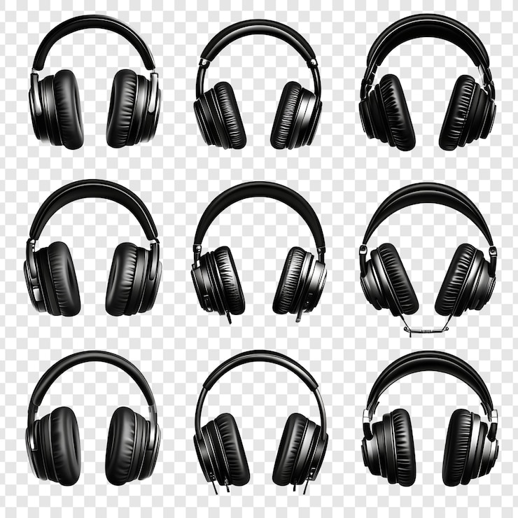 PSD conjunto de auriculares negros