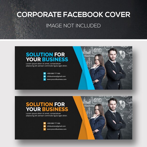 PSD conjunto de banner corporativo