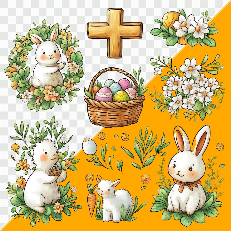 PSD conjunto de bebés súper lindos de estilo vectorial en macetas con flores pastel envoltura semillas y espacio