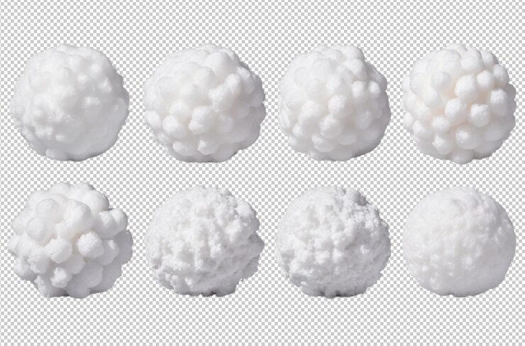 PSD conjunto de bolas de nieve para los juegos de invierno