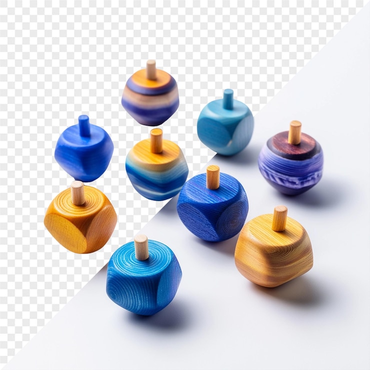 PSD un conjunto de botones coloridos con la palabra " azul " en ellos