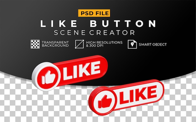 Conjunto de botones como 3d
