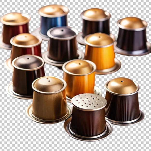 conjunto de cápsulas de café
