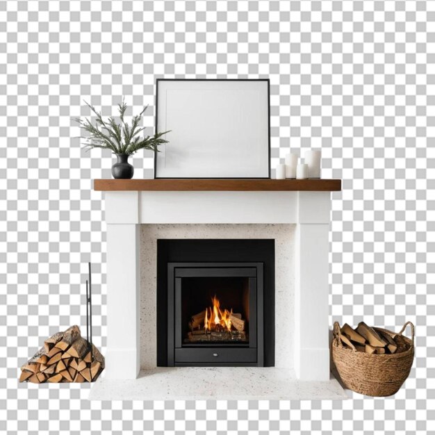 Conjunto de chimenea interior