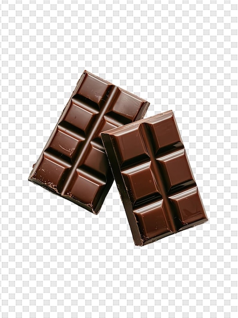 PSD un conjunto de chocolates sobre un fondo blanco