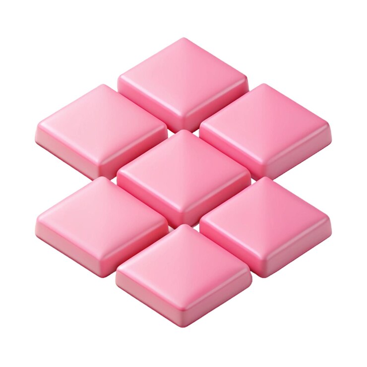 PSD un conjunto de cuadrados rosados con uno que dice quot rosa quot