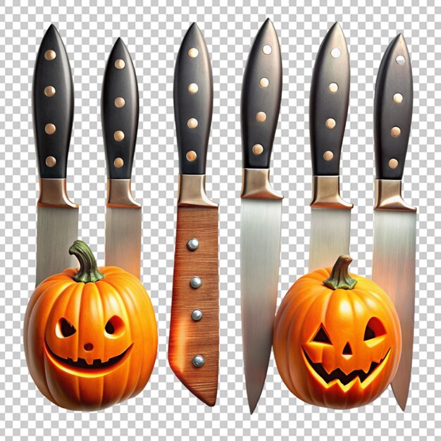 PSD conjunto de cuchillos de halloween