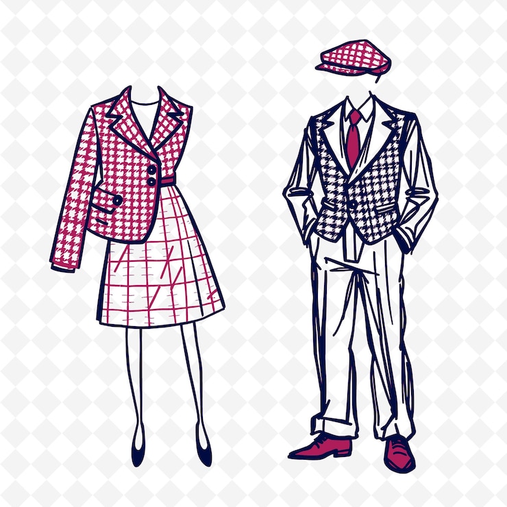 PSD conjunto de 4 ilustrações vetoriais em negrito com contornos grossos em fundo branco png itemu de desenho manual criativo