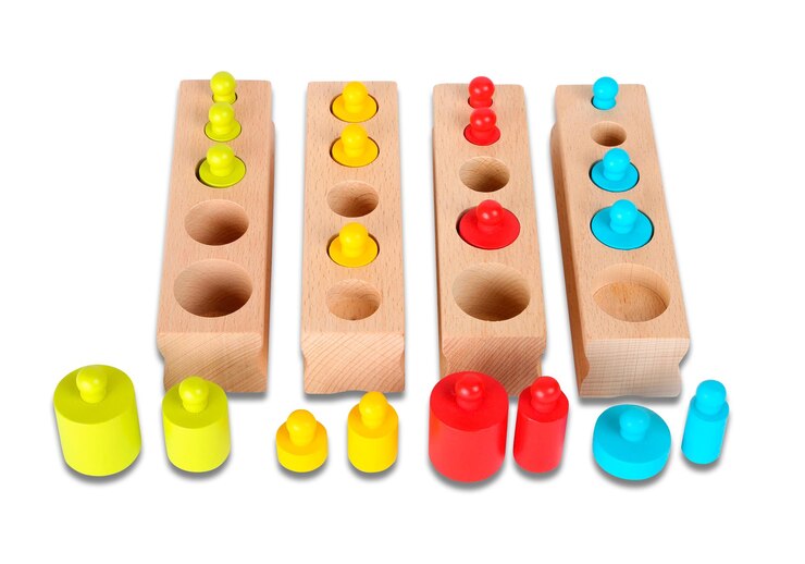 PSD conjunto de brinquedos de cilindros com botões coloridos