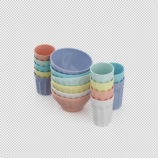 Conjunto de copo isométrico