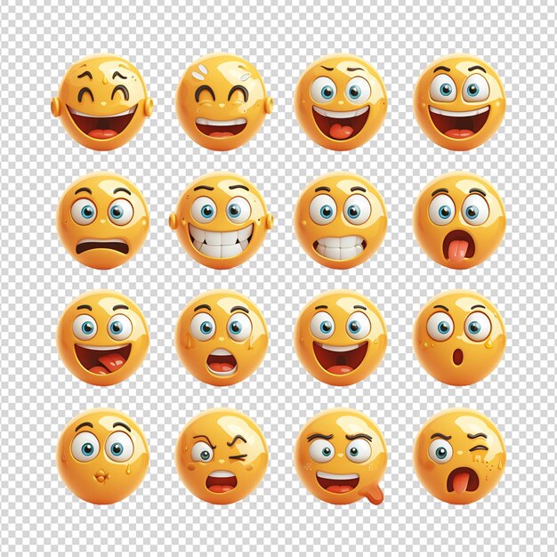 Conjunto de emoji do whatsapp