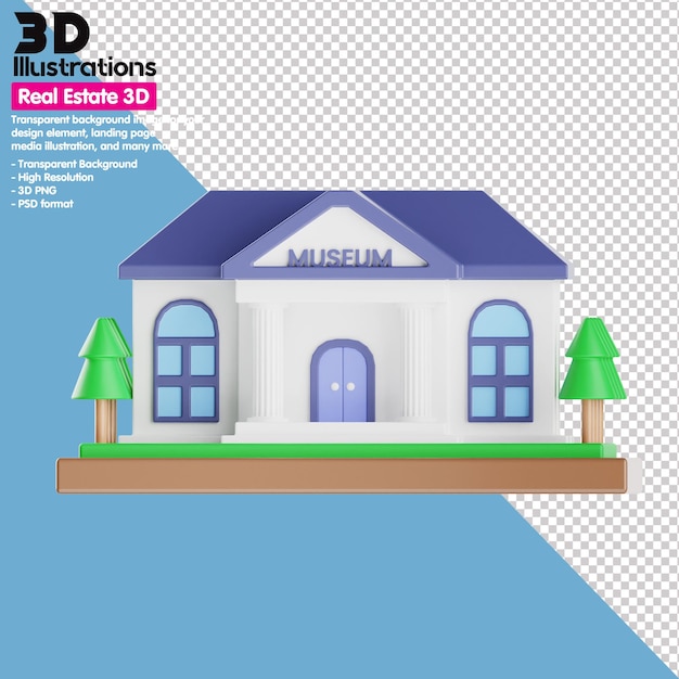 Conjunto de ícones 3d, imobiliário png