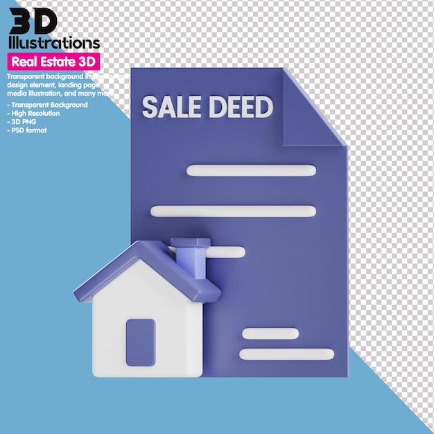 PSD conjunto de ícones 3d, imobiliário png