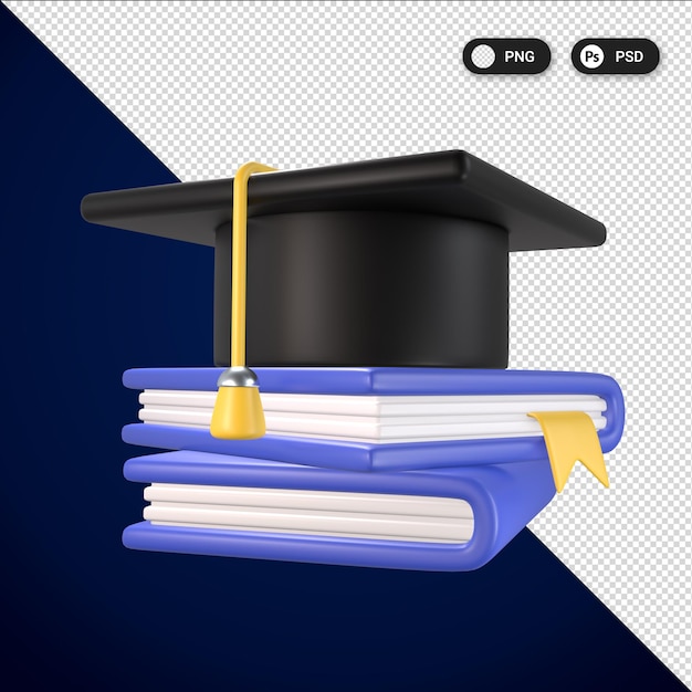 Conjunto de ícones de educação 3d ux ui web design elements renderização em 3d