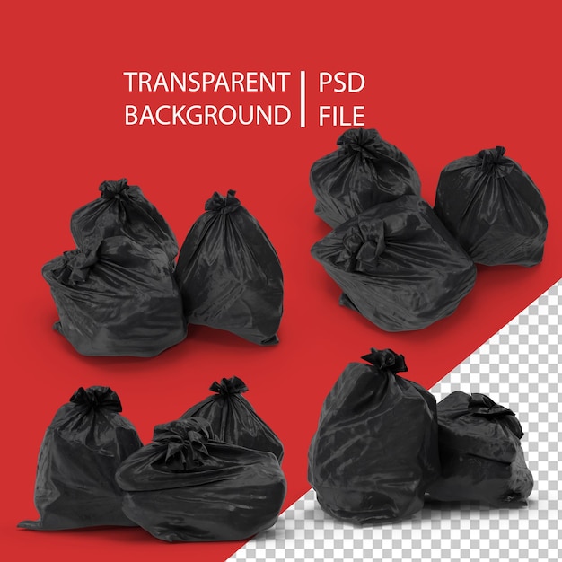 Conjunto De Sacos De Lixo PNG