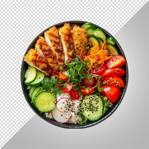 Conjunto de salada png isolado em fundo branco