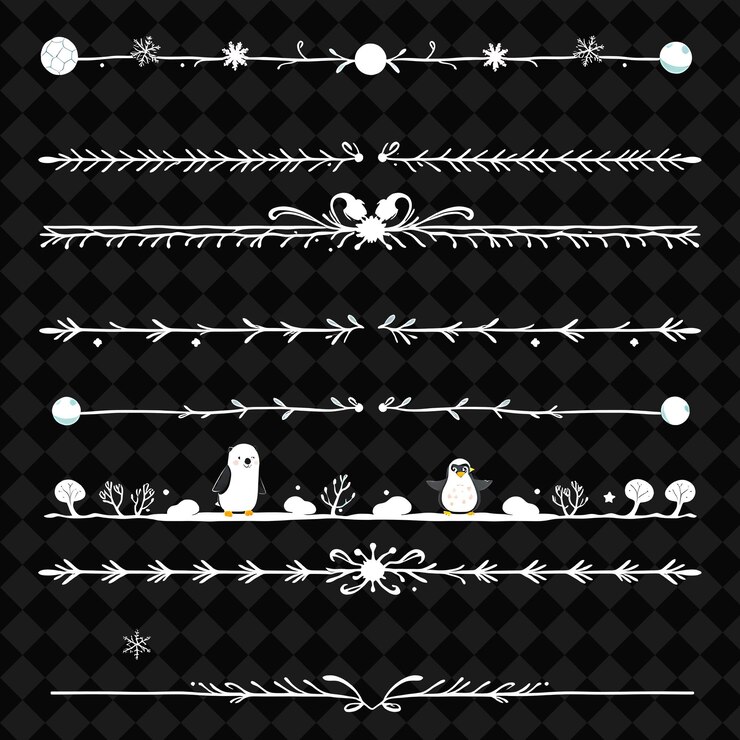 PSD conjunto de ursos polares bolas de neve e pinguins pastéis macios e tons gelados tema de animais árticos bonitos