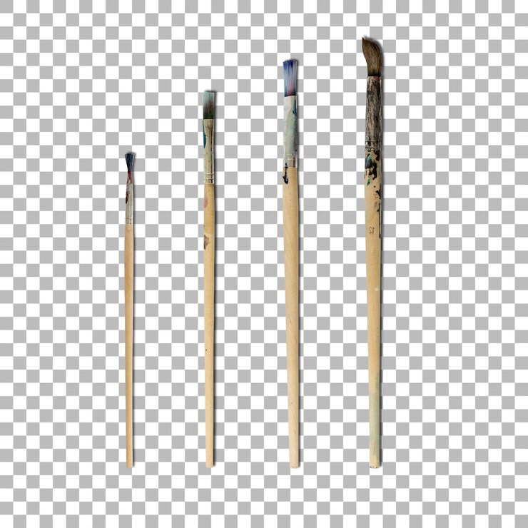 PSD conjunto de diferentes modelos de pinceles para pintar