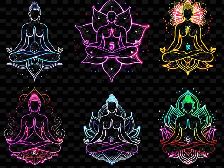 PSD un conjunto de diseños coloridos con la palabra en él