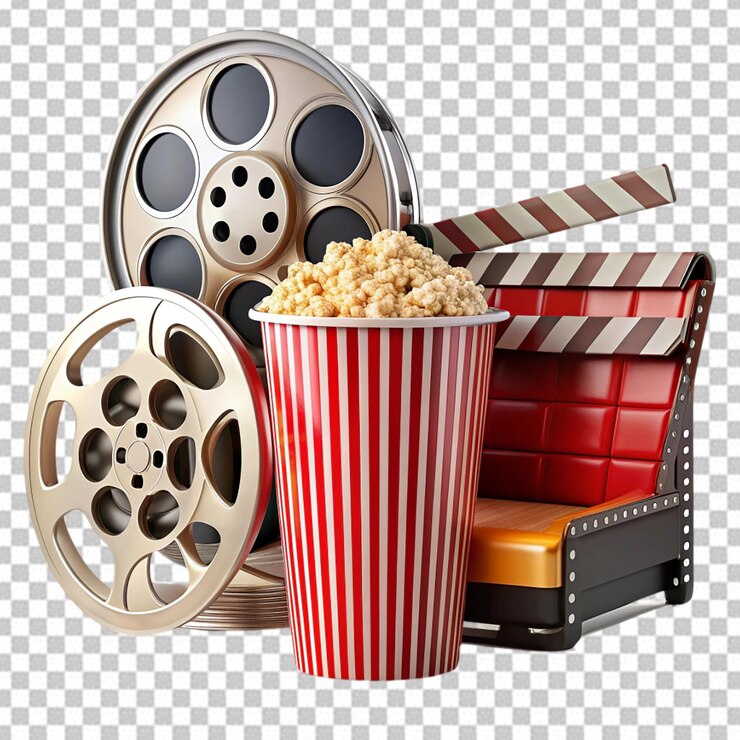 PSD conjunto de elementos de cine o teatro