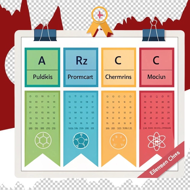 Conjunto de elementos coloridos infografía