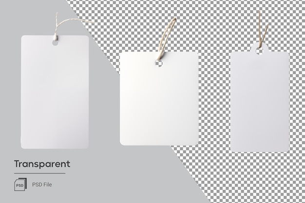 conjunto de etiquetas de precio de colección de etiquetas blancas en blanco