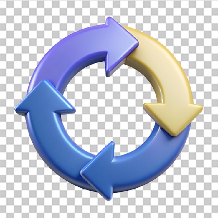 PSD conjunto de flechas 3d aisladas en fondo blanco se puede usar para muchos propósitos vector de moda y moderno en estilo 3d