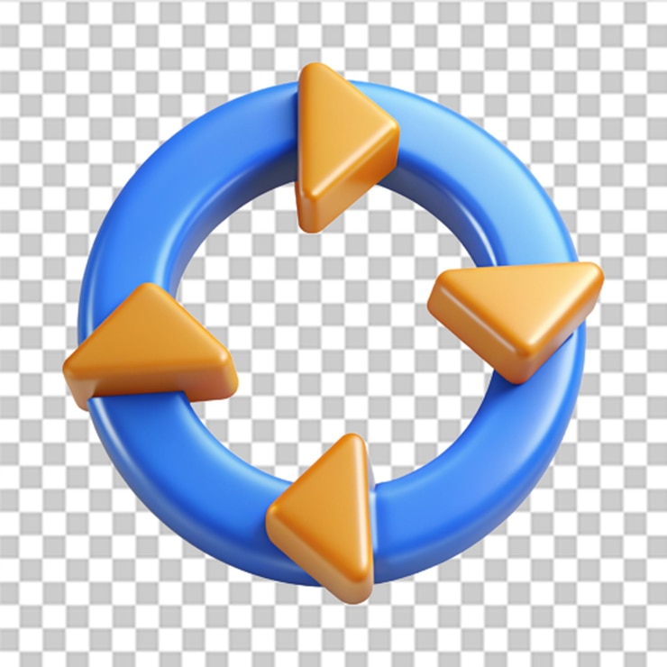 PSD conjunto de flechas 3d aisladas en fondo blanco se puede usar para muchos propósitos vector de moda y moderno en estilo 3d
