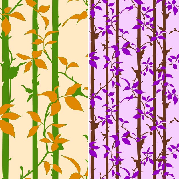 un conjunto de flores coloridas con hojas y flores