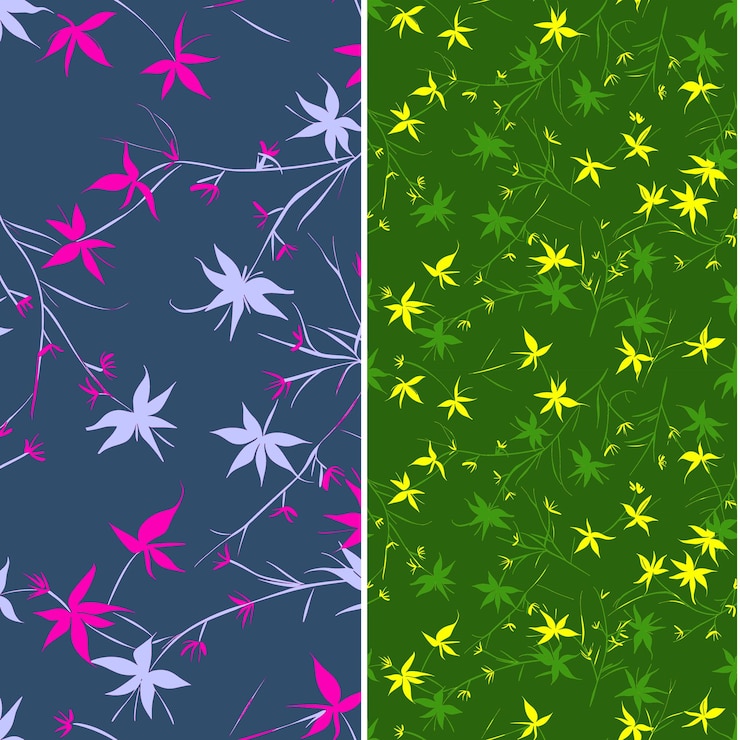 PSD un conjunto de flores de diferentes colores con diferentes colores