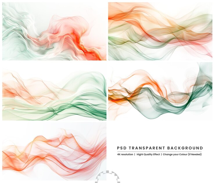 PSD conjunto de fondo vectorial abstracto