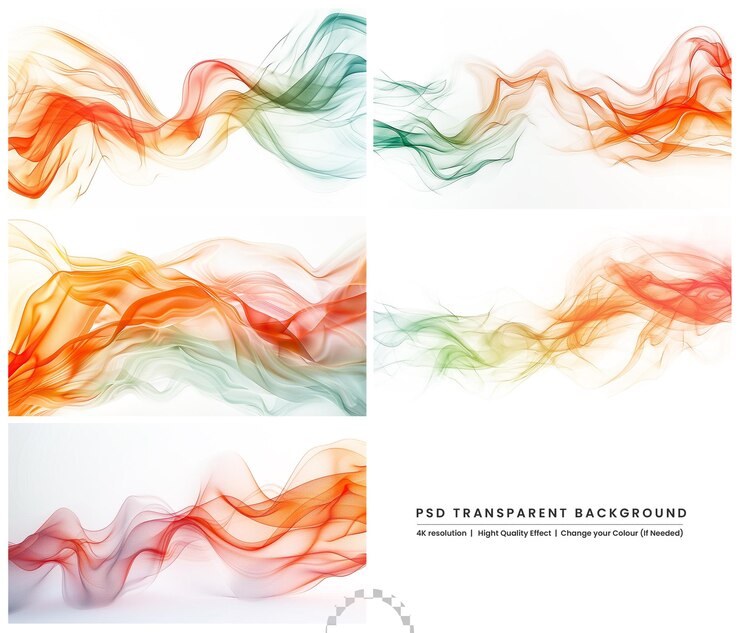 PSD conjunto de fondo vectorial abstracto