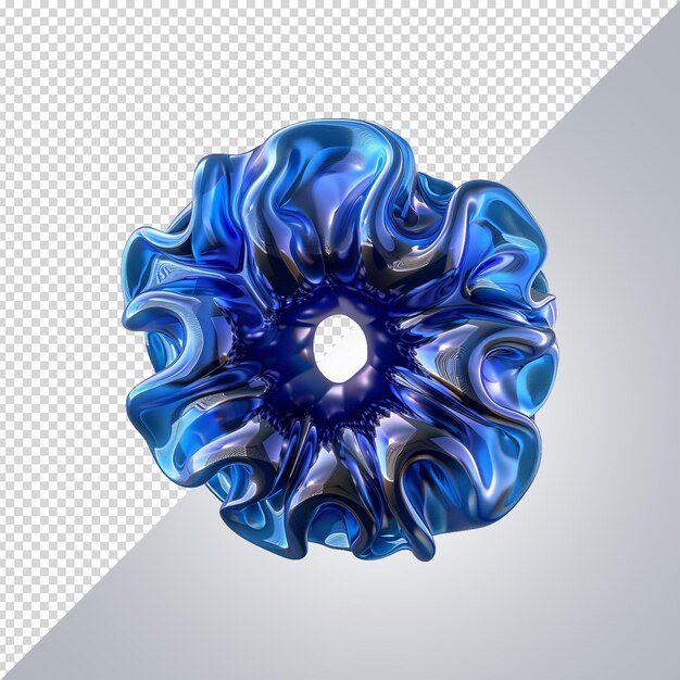 Conjunto de formas geométricas iridescentes en 3D Rendering 3D de gradiente abstracto