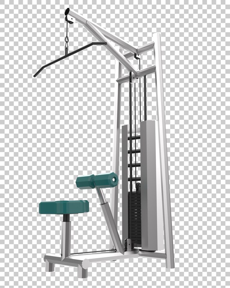 PSD conjunto de gimnasio del parque aislado en la ilustración de representación 3d de fondo transparente