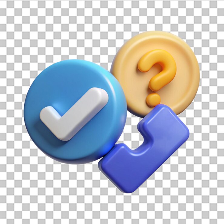PSD conjunto de iconos 3d aislados en fondo blanco marcos de comprobación marco de pregunta y ok concepto de conversacióndiálogo en línea soporte mensajero discusión icono moderno y de moda para diseño web vector en 3d st