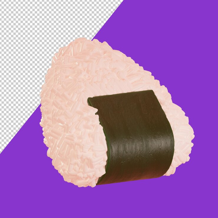 PSD conjunto de iconos 3d de comida asiática