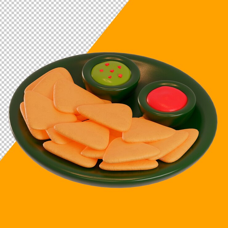 PSD conjunto de iconos 3d de comida mexicana