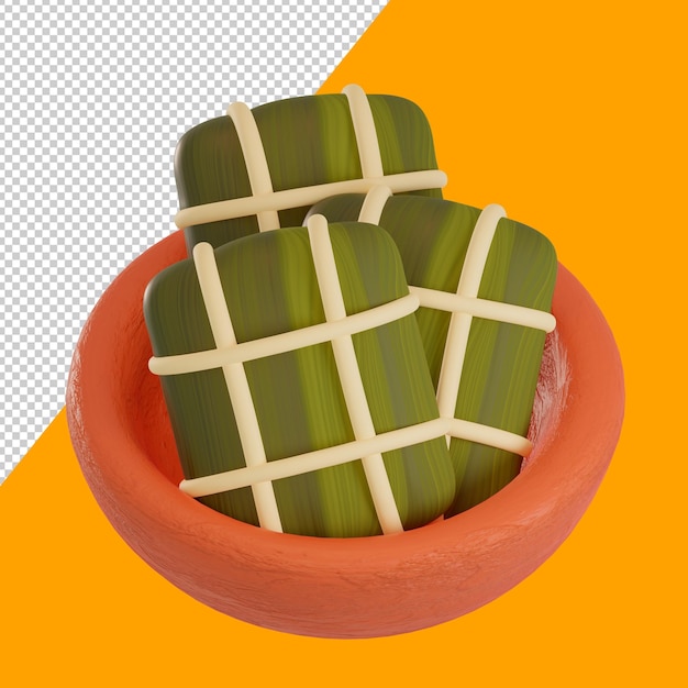 Conjunto de iconos 3d de comida venezolana