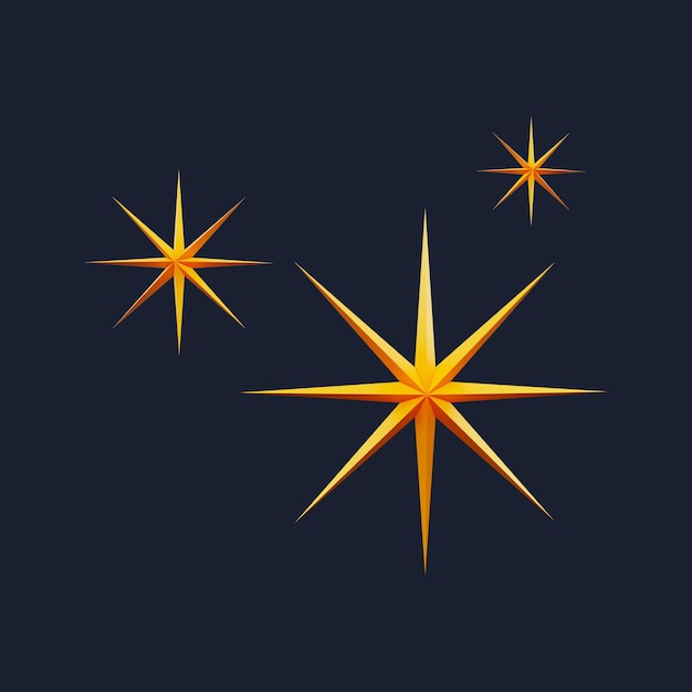 Conjunto de iconos en 3D de la Estrella Espumosa