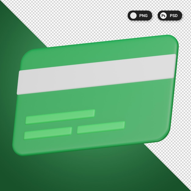 Conjunto de iconos 3D de finanzas de tarjetas de crédito