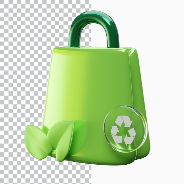 Conjunto de iconos 3D de medio ambiente y ecología