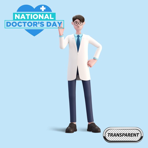 El conjunto de iconos del día nacional de los médicos 1