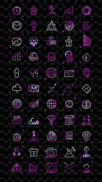 Un conjunto de iconos con la palabra mundo en la pantalla