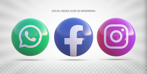 PSD conjunto de iconos de redes sociales