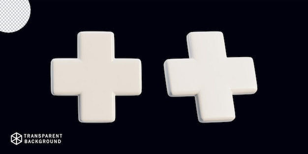 conjunto de iconos de símbolo de farmacia médica render 3d