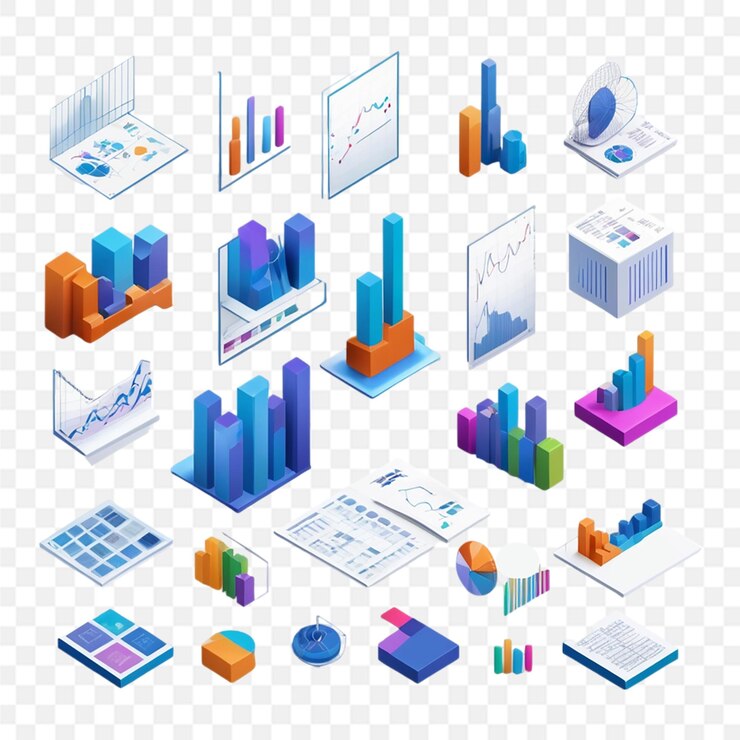 PSD conjunto de iconos vectoriales relacionados con el análisis de datos contiene iconos como la barra de minería trasera transparente