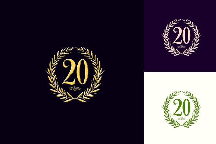 PSD un conjunto de logotipos para el año 2010