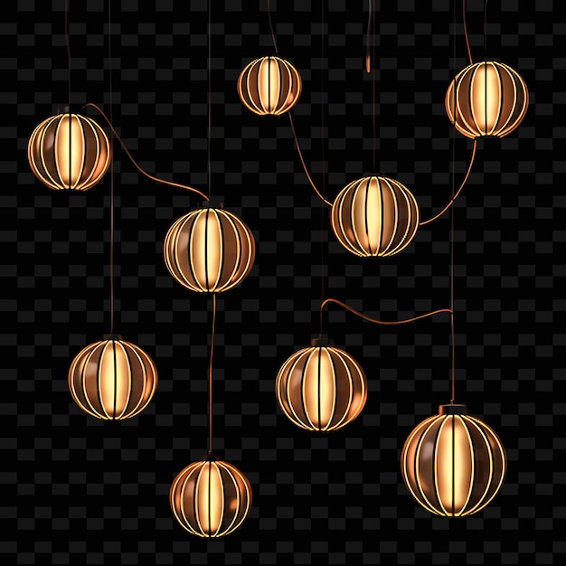 Un conjunto de luces de oro con la palabra colgada en un alambre