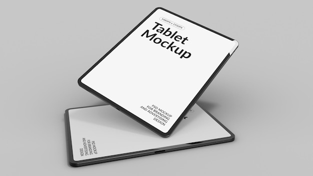 Conjunto de maquetas de tabletas